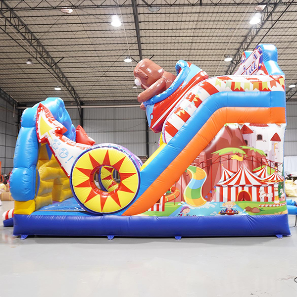 pista de obstáculos inflável para parque de diversões para uso comercial