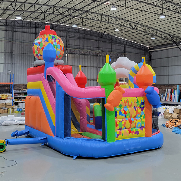 Candy-castle-casa-inflable-con-tobogán-para-alquilar-negocios