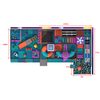 commercial space playground layout with slides ball pool and soft play equipment