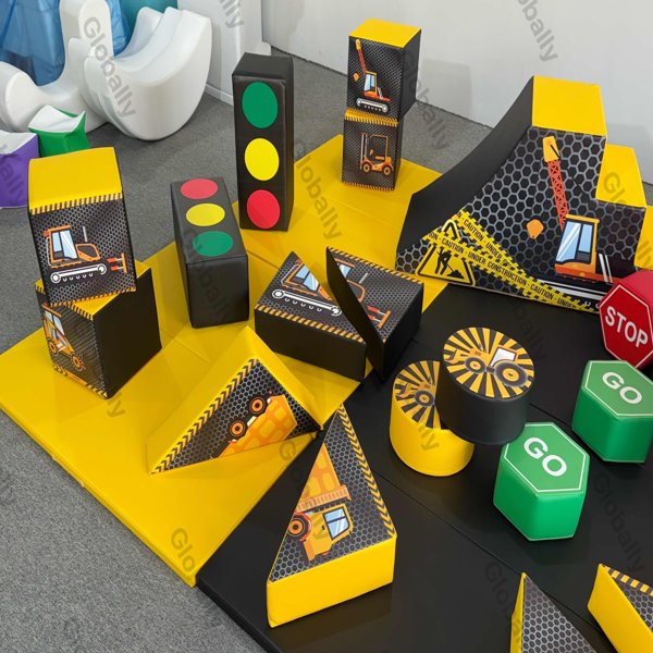 Traffic Light EVA Foam Building Blocks for Indoor Playground