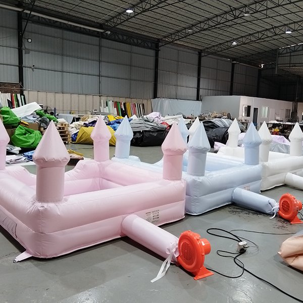 Pink Soft Inflatable Play Castle Pool for Baby Event Factory