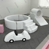 Foam Ball Pit and Slide Combo for Kids Soft Play Area