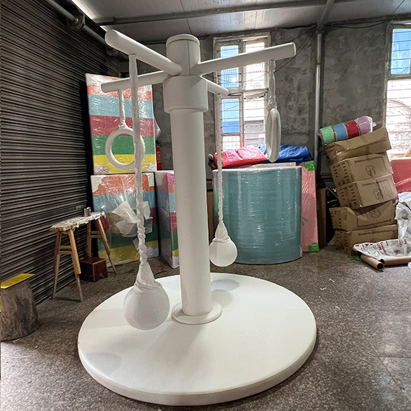 High Quality White Indoor Playground Rotating Swing Soft Play Equipment for Kids Safety Play Areas And Commercial Toddler Activity Centers