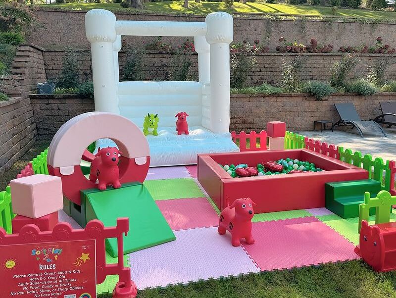 Bright Color Soft Play Equipment Boys And Girls Indoor Playground Set With Ball Pit For Party Rental