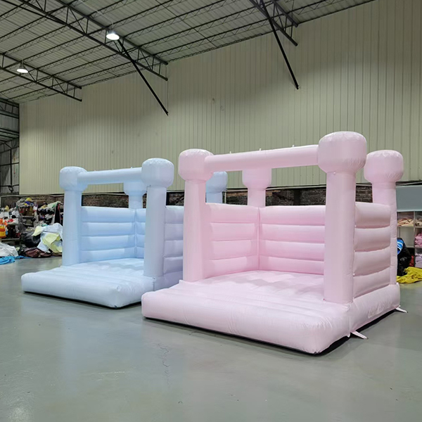 pastel inflatable bounce house for kids party rental