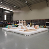 Kids indoor bounce castle with soft car and toddler seating area