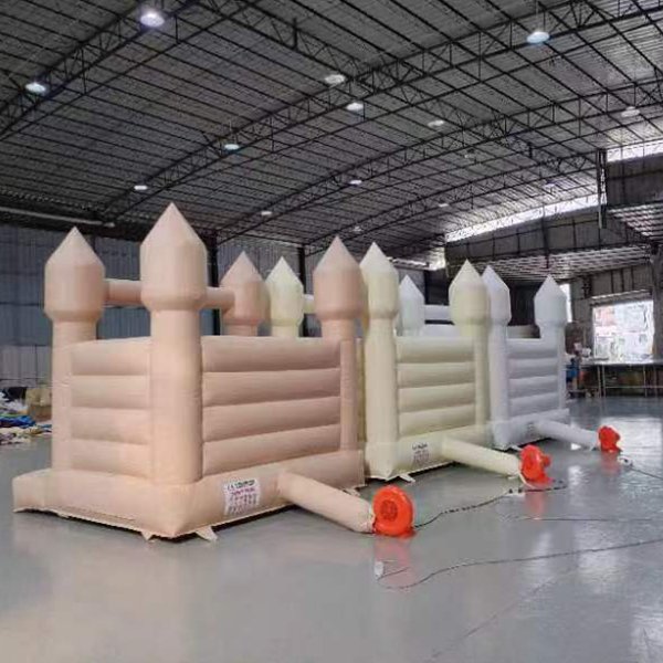 Soft PVC Beige Bouncer with Blower for Hire Equipment Quotation
