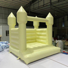 Beige pastel bounce house for backyard and indoor events