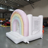 Cute Inflatable Rainbow Castle for Indoor and Outdoor Use