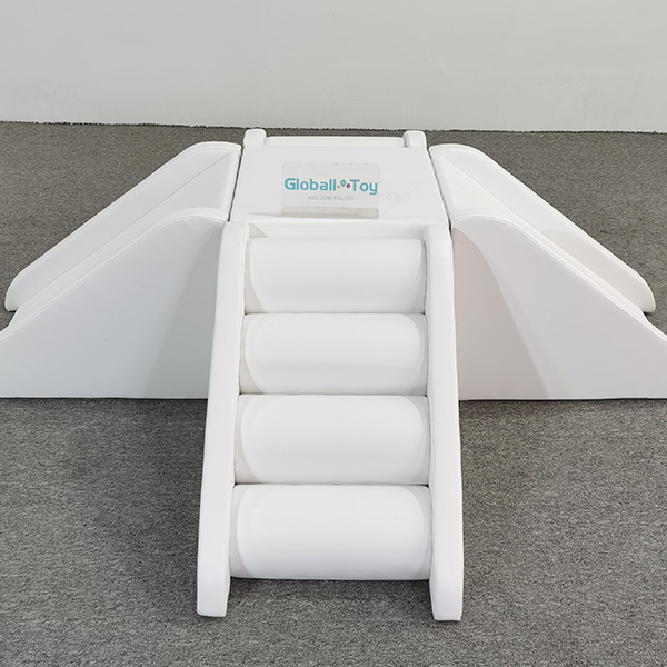 indoor white roller slide soft play climber