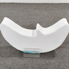White soft moon-shaped rocking chair for kids