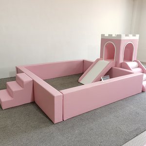 Beige Castle Soft Playground for Rental Company