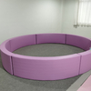 white u shape foam arch tunnel for toddler crawling play