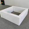 White soft play square fence for indoor toddler area