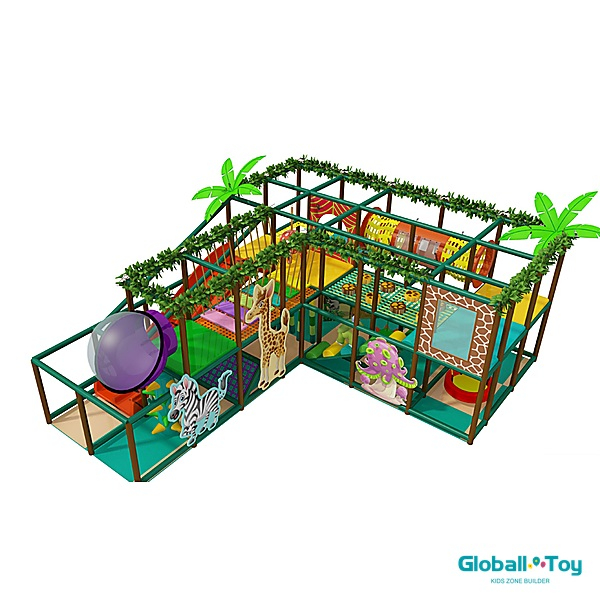 wholesale jungle soft play equipment for kids with climbing frames