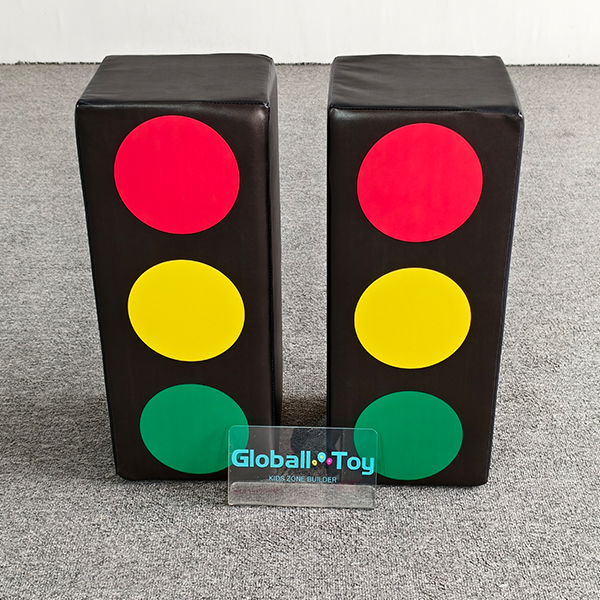 Lalu Lintas Lampu Lampu Tema Soft Play Mainan