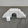 Foam climbing tunnel bridge set in white