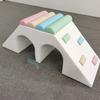 white-soft-play-tunnel-slide-combination