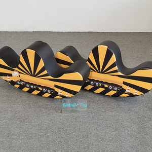 Two construction-themed rocking toys for toddlers