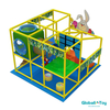 rabbit theme small indoor playground with tunnel tube and double slide