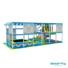 daycare toddler soft play system with colorful foam blocks and activity panels