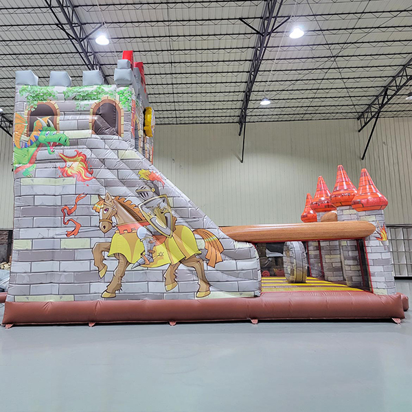 side-view-medieval-inflatable-castle-slide-for-children