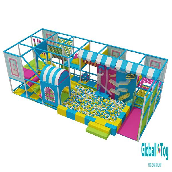 colorful kids indoor playground equipment for preschool and daycare