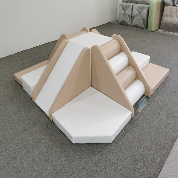 soft-play-climbing-set-beige-safe-toddler-slide-ramp-daycare-equipment-wholesaler