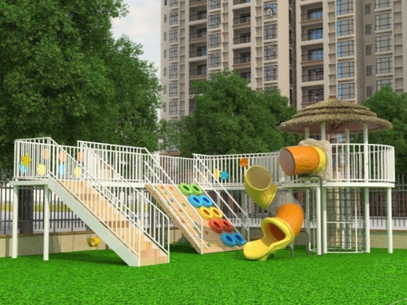 Interactive Game Equipment in Outdoor Playgrounds