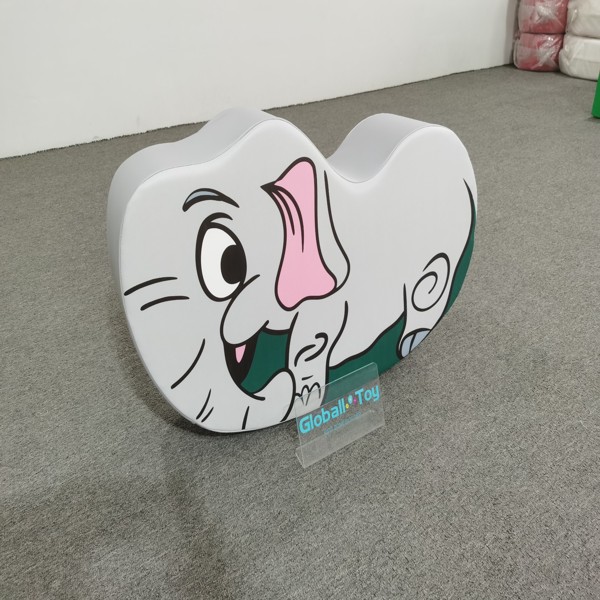 soft-play-tiger-seat-orange-cartoon-design-aire de jeux-int&eacute;rieure-fournisseur