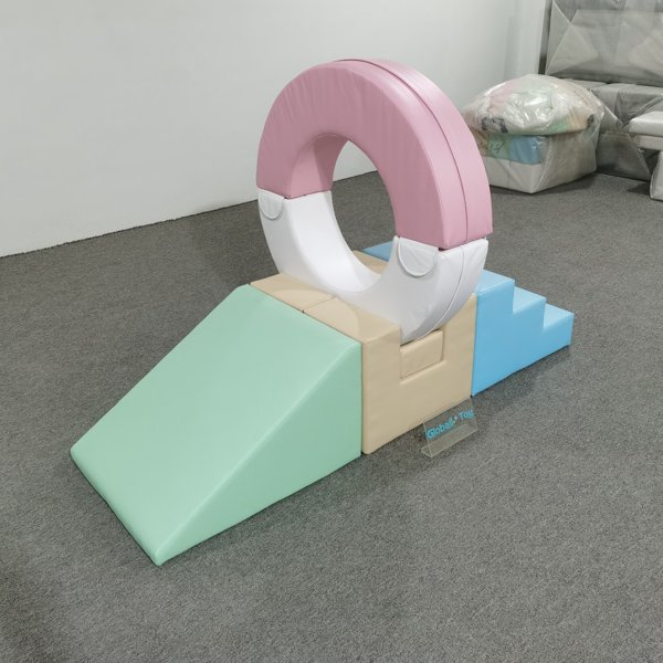 soft-play-climbing-ring-pastel-ramp-tangga-taman bermain dalam ruangan