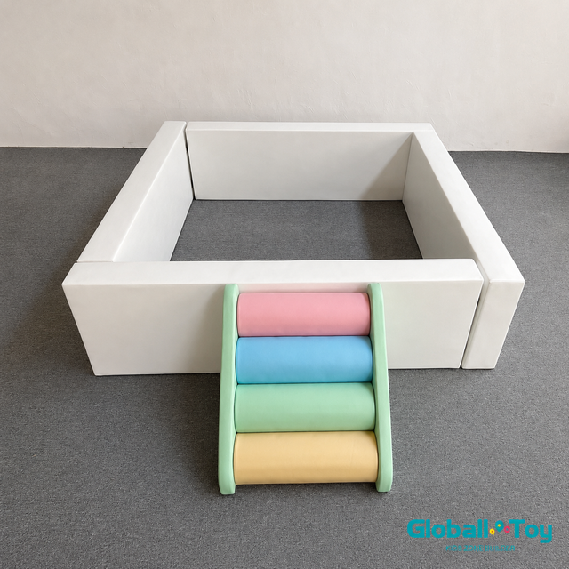 modular-soft-play-obstacle-course-with-ball-pit-fence-and-ramp-supplier