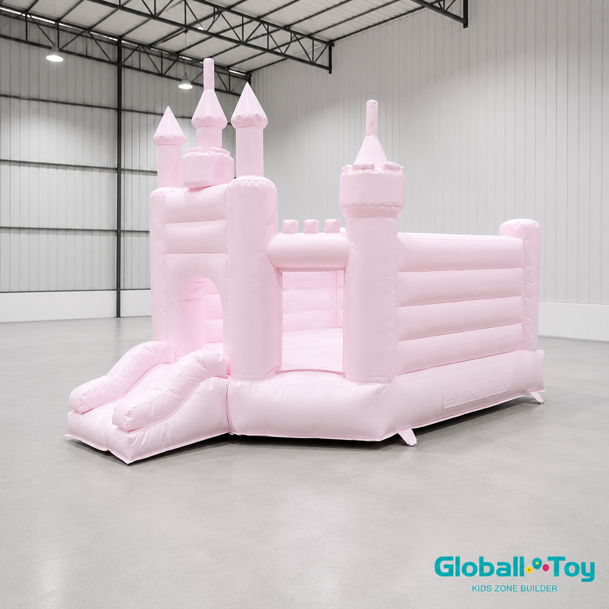 commercial-pink-castle-bouncy-house-with-slide-indoor-playground-manufacturer