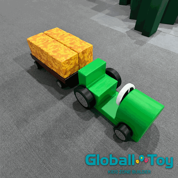 green-soft-play-tractor-playset-for-mall-play-area-distributor