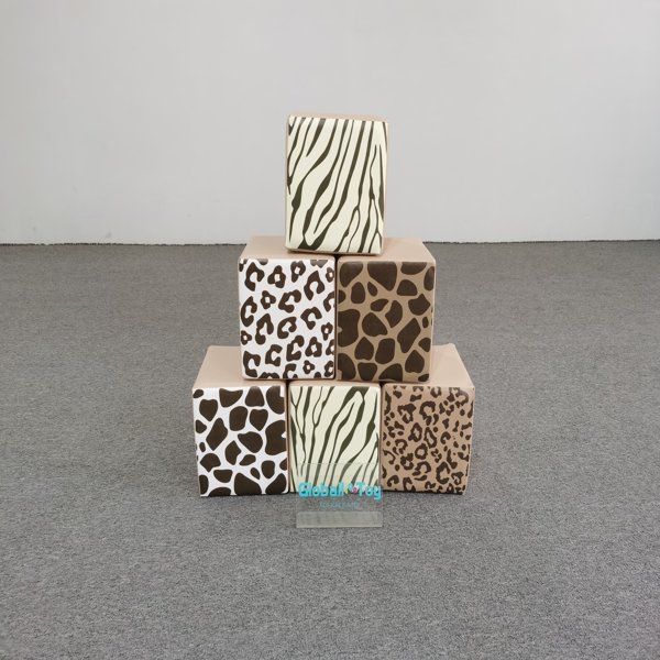 yumuşak oyun-hayvan-baskı-k&uuml;p-yumuşak-oturma-kreş-merkezi-dağıtıcı