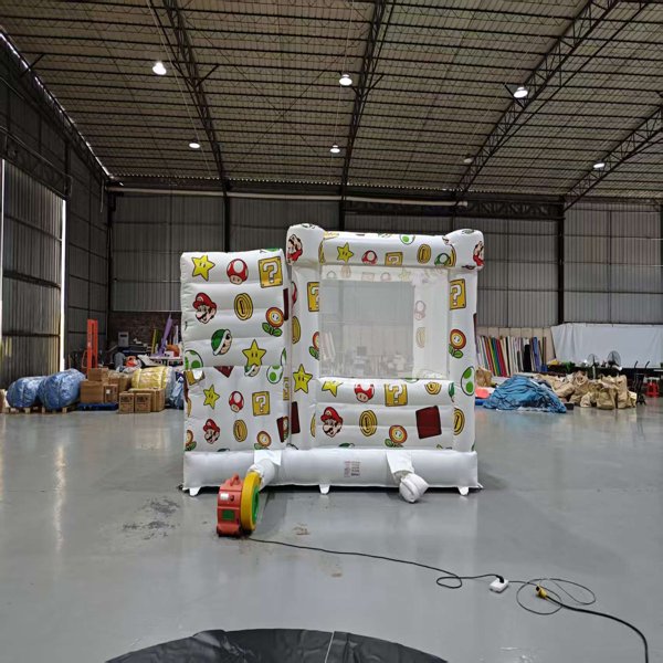 Mario-Theme-Bounce-Castle-inflatable-slide-combo-event-rental-business-indoor-4