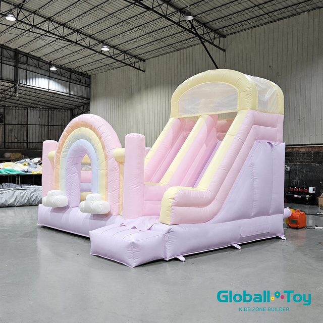 rainbow-cloud-bounce-house-with-slide-for-indoor-playground-manufacturer