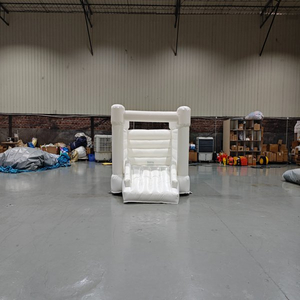 white-inflatable-bounce-house-slide-indoor-playground-commercial-rental