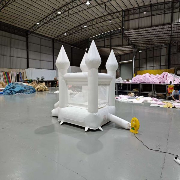 white-inflatable-bounce-house-slide-combo-wholesale-event-rental