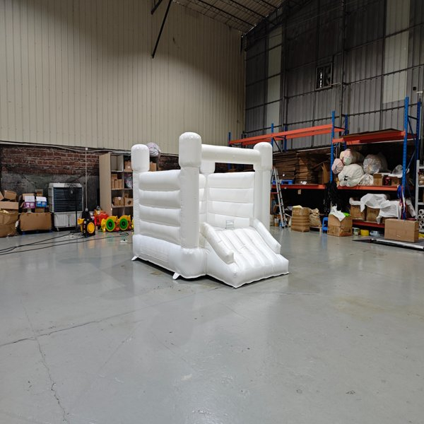 inflatable-bounce-castle-white-slide-for-rental-business-playground
