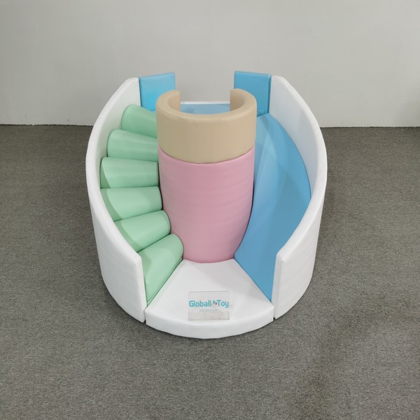 &aacute;rea-de-juego-cerrada-segura-redonda-pastel-de-juego-de-pelotas-suaves 