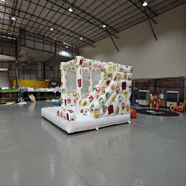 Mario-Theme-Bounce-House-Slide-Combo-Wholesale-Event-Mietausr&uuml;stung