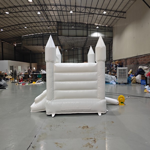 White-Commercial-Inflatable-Bouncer-Slide-Kids-Party-Event
