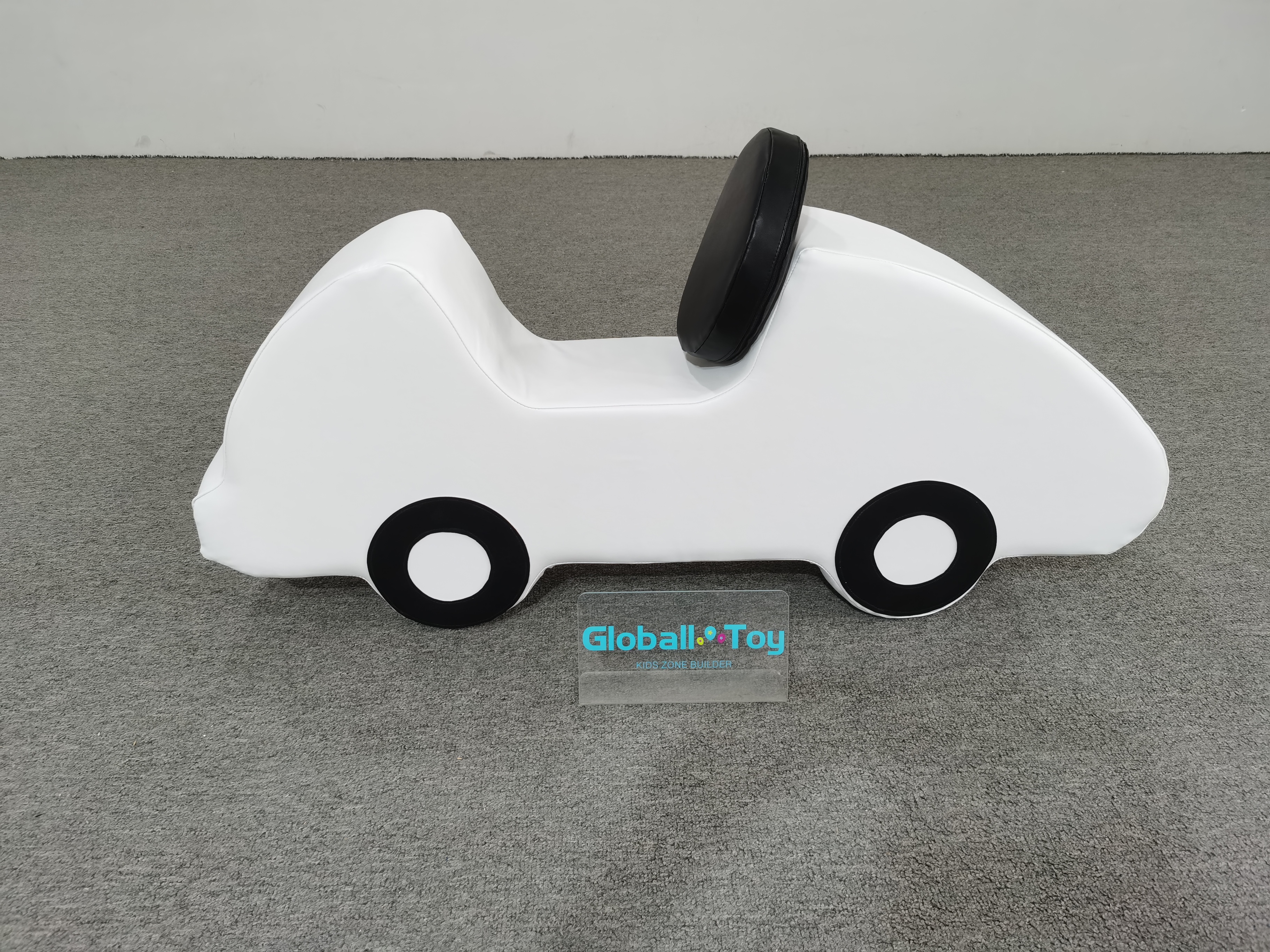 Soft-Play-Car-Rocker-Beige-Babysitz-Ride-on-Toy-Daycare