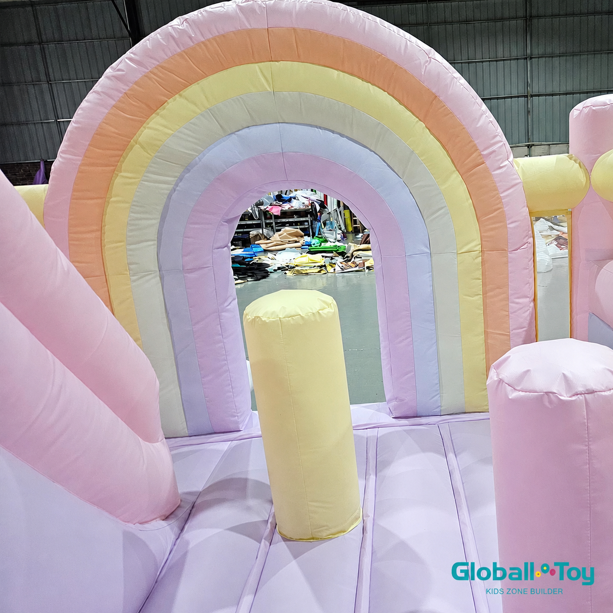 large-pastel-inflatable-castle-for-commercial-playground-project-contractor