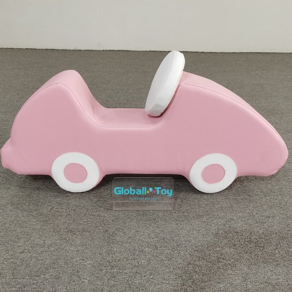 Soft-Play-Car-Rocker-Beige-Kinder-Reitspielzeug-Indoor-Spielplatz