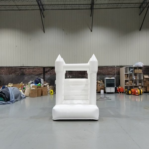 white-bouncy-castle-inflatable-wedding-rental-business-playground