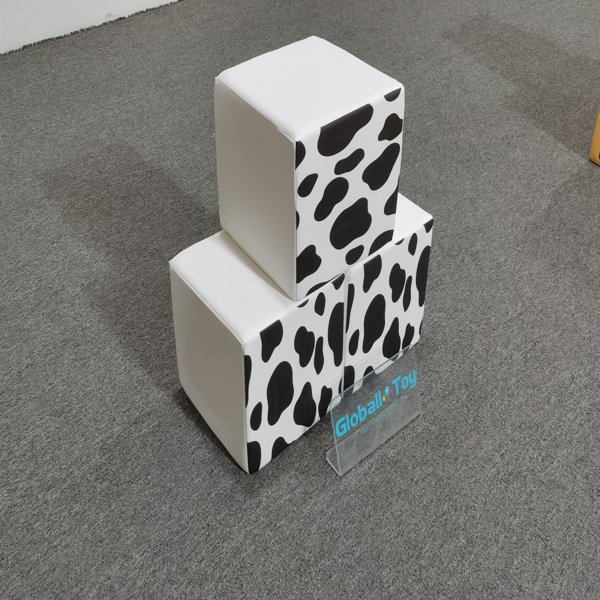 yumuşak oyun k&uuml;p&uuml;-inek teması-istiflenebilir-kreş-ekipmanı-&uuml;reticisi