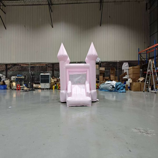 pink-inflatable-bounce-house-mini-slide-commercial-rental-indoor-playground